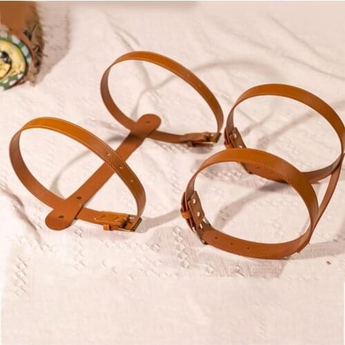 Carry Strap Elastic Adjustable Faux Leather Handle Wide Application Blanket Carry Strap for Home