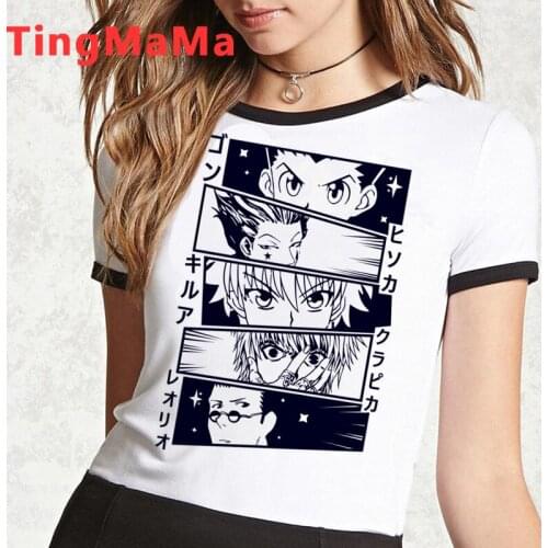 Hunter X Hunter T Shirt Women Kawaii Japanese Anime Hisoka Graphic Tees Femme Funny Cartoon Killua T-shirt Unisex Tshirt Female