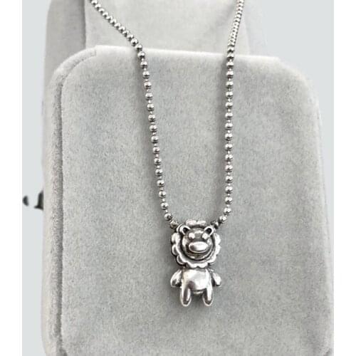 Miuoxion Retro Little Lion Necklace Fashion Simple Personality Punk Jewelry For Women Feature Nmour Charm Gift All Seasons