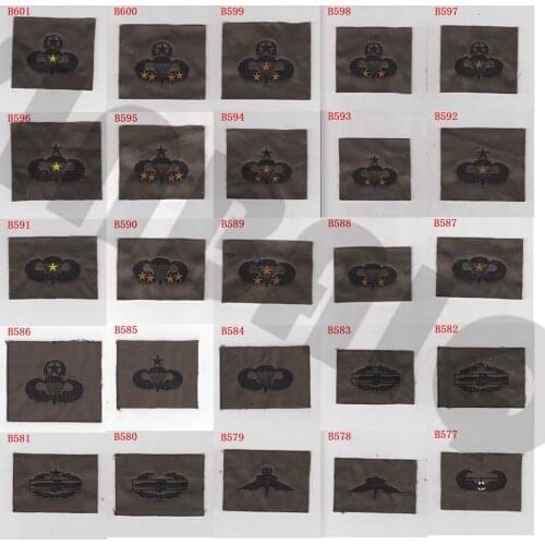 Embroidery Patch Green U.S.ARMY NAVY AIRFORCE Skills Military Tactical