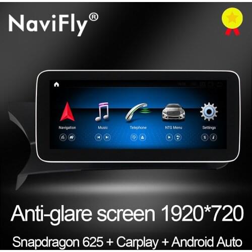 NaviFly N600 Android 10.0 Car Intelligent System Multimedia Video Player For Mercedes Benz C Class W204 2011 2012 2013 NTG 4.5