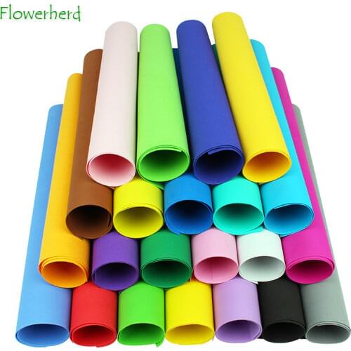10pcs/lot 50x50cm 1mm EVA Foam Paper Handmade Foam Sheets Sponge Paper DIY Handcraft Flowers Materials Gift Card Decor