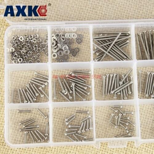 2019 Direct Selling Sale Screws Parafuso 304 Cross Round Head Machine Screw Set M2 Series With Nut Flat Pad Small Combination