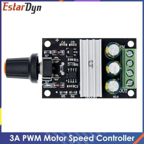 DC 6V-28V 3A PWM Motor Speed Varible Regulator Controller Switch