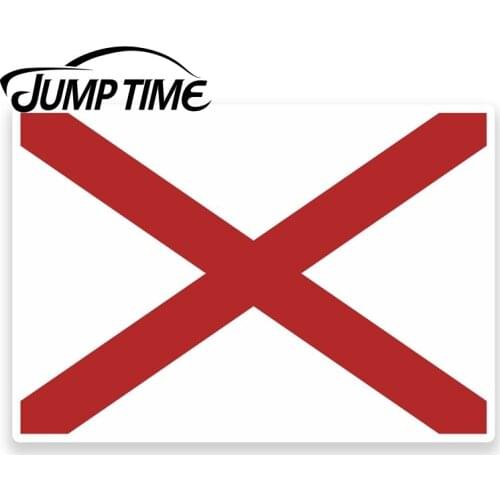 Jump Time for Alabama Flag Vinyl Decal Sticker Laptop Car Tablet USA America Car Assessoires Decals Vinyl Car Wrap DIY