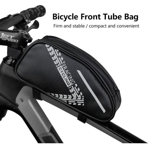 Inbike 2021 Waterproof Bicycle Bag Reflective Bicycle Front Tube Bag MTB Firm Stable Cycling Bag Bike Accessories