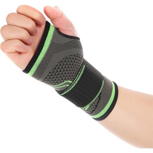 3D Weaving Pressurized High Elastic Bandage Fitness Yoga Wrist Palm Support Crossfit Powerlifting Gym Palm Pad Protector