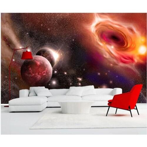 WDBH Custom photo 3d wallpaper Cool beautiful fantasy universe starry sky galaxy decor 3d wall murals wallpaper for walls 3 d