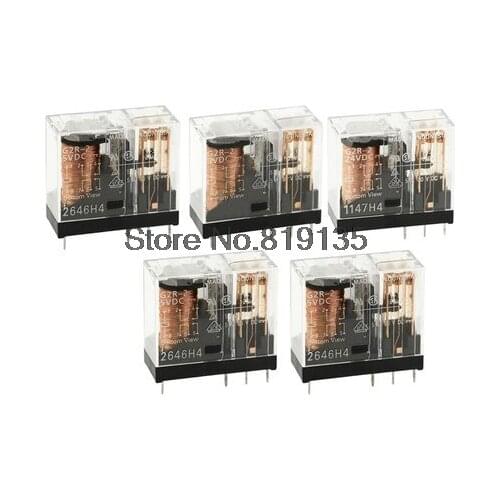 2PCS/LOT Relay G2R-1A-E-12VDC G2R-1A-E-24VDC 6PIN 16A a normally open G2R-2-12VDC G2R-2-24VDC 8PIN 5A Two open and closed