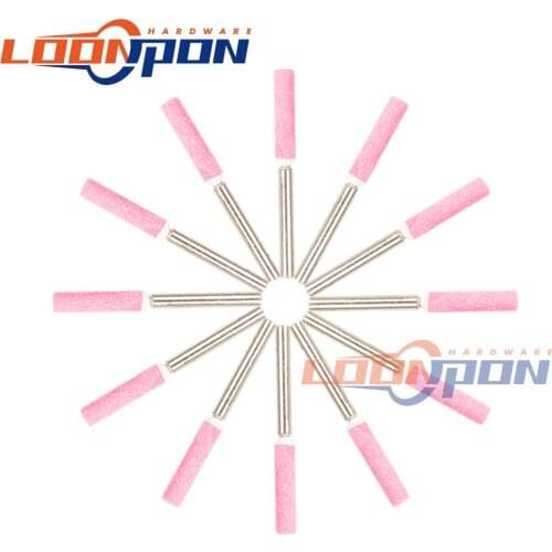 4mm Head Chain Saw Stone Cylinder Shape 3mm Shank Dia Grinding Wheel Stone Dremel Rotary Tools 40mm 50pcs/lots