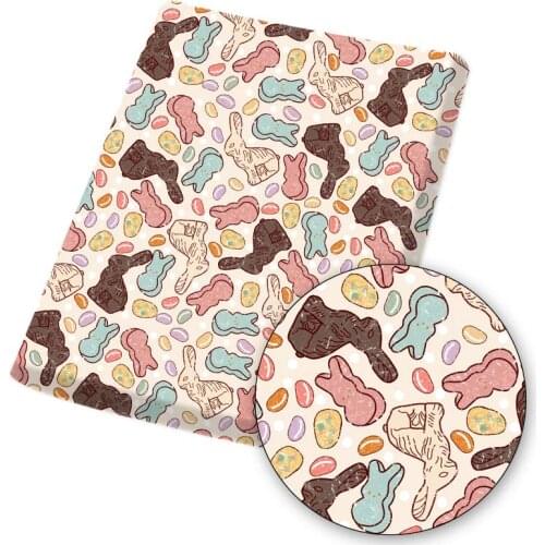 45*145cm rabbit Patchwork Printed Polyester Cotton Fabric for Tissue Sewing Quilting Fabrics Needlework Material DIY Handmad