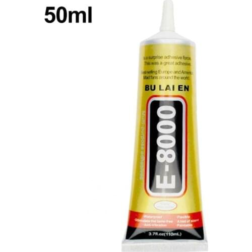 50ml Glue E8000 Phone Screen Frame Repair DIY Jewelery Clear Glue Adhesive Liquid Needle Style High Viscosity Glue
