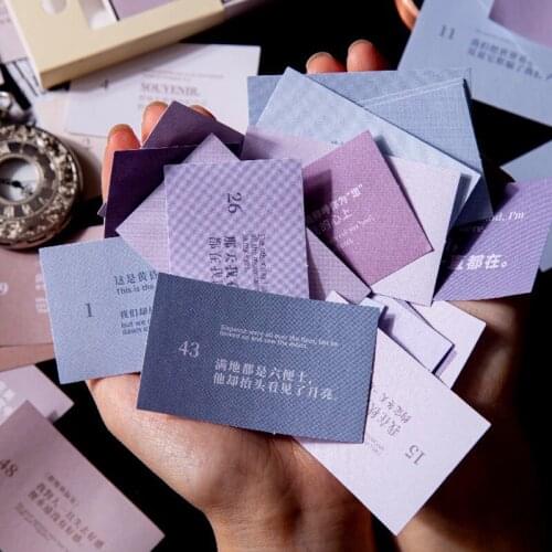 Yoofun 50pcs/pack Vintage Stickers Retro Medieval Poems Famous Saying Creative Stickers for Scrapbooking Journal Deco Stationery