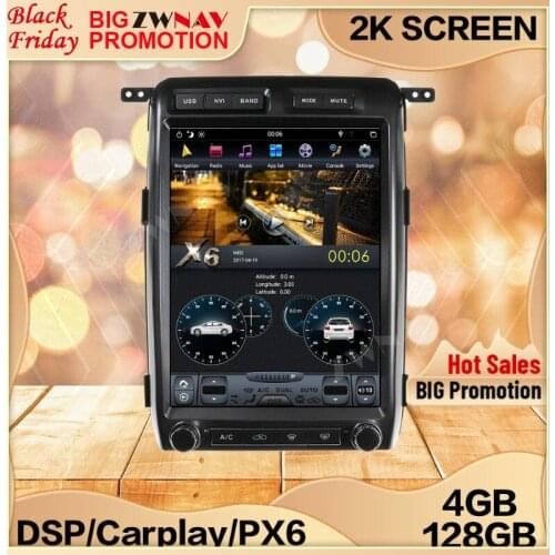 4+128G Tesla Screen For Ford F150 2009 2010 2011 2012 2013 2014 Android 9 Head Unit Car Multimedia Player GPS Audio Radio Stereo