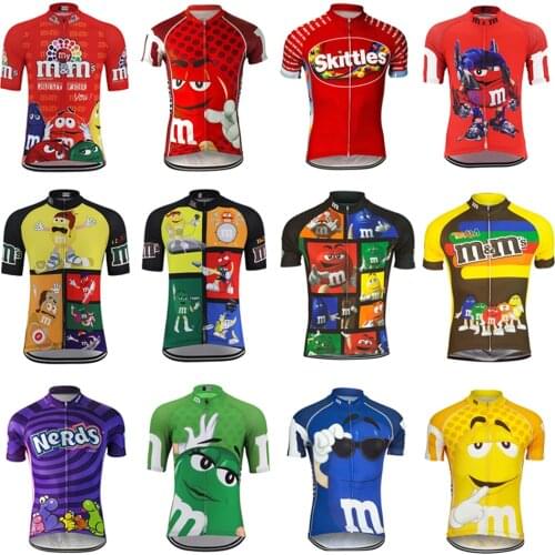 Summer New Men Cartoon Funny Cycling Jersey Pro Team Retro Bike Shirts Classic Short Sleeve Bicycle Clothes Road MTB Clothing