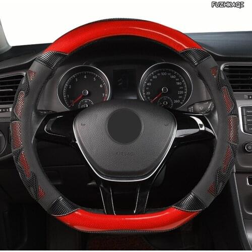 FUZHKAQI Microfiber Leather Car Steering Wheel Cover For Mercedes Benz W204 W205 W210 W211 W212 W203 W176 CLA GLA SLC