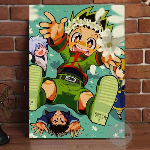 Canvas Anime GON FREECSS HUNTER x HUNTER Pictures Home Decoration Paintings Poster HD Prints Wall Art Modular Living Room