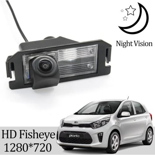 Owtosin HD 1280*720 Fisheye Rear View Camera For Kia Picanto/Morning TA JA 2011 2012 2013 2014 2015 2016 2017 2018 2019 Car