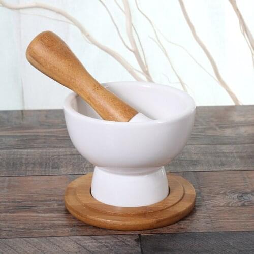 Ceramic grinding bowl mashing peeling pressing garlic machine baby auxiliary food mill grinder powder kitchen tool