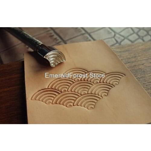Leather carving printing DIY handmade surf steel Haibo pattern carving tool engraving leather art decorative pattern, post mail
