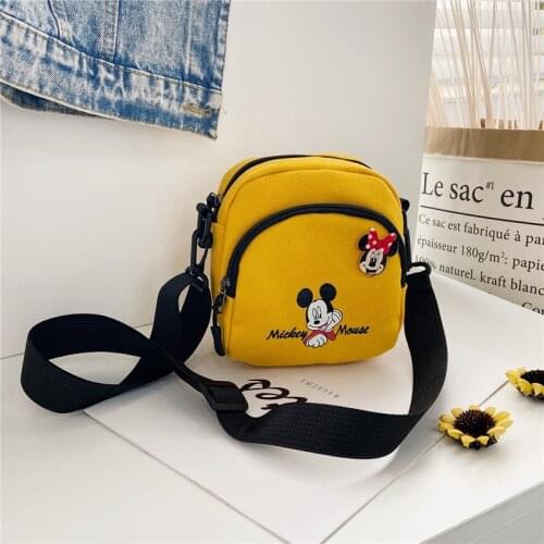 Disney Mickey Mouse Minnie Bag Girl Boy Crossbody Bag Cute Small Bag Mini kawaii Bag