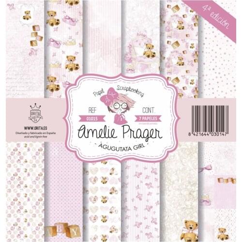 Scrapbooking Sets of 6, 7 and 8 papers Amelie Prager