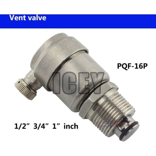 PQF-16P stainless steel automatic exhaust valve 1/2" 3/4" 1" inch DN15 DN20 DN25