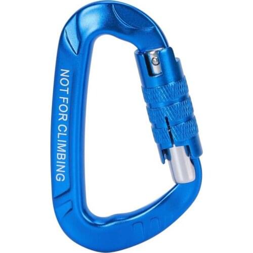 Professional Outdoor climbing Accessories 12KN Auto Locking Rock Climbing Carabiner Clips Aluminum Alloy Twist Lock Heavy Duty