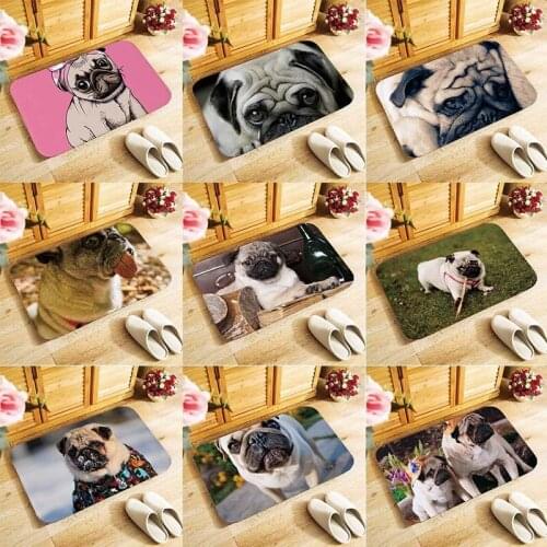 Dogs printed doormat Entrance floor mats soft door mat antislip 40x60cm Bathroom Mats