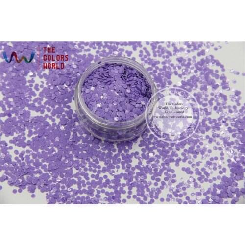 TCH308 2.0 MM Size Solvent Resistant Mate Colors circle dots hape glitter for nail polish,nail art or other DIY decoration