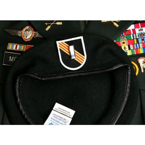 Tomwang2012 Vietnam War Us Army Special Forces Green Beret Cap 5th Group Lieutenant Rank Cap Military Hat