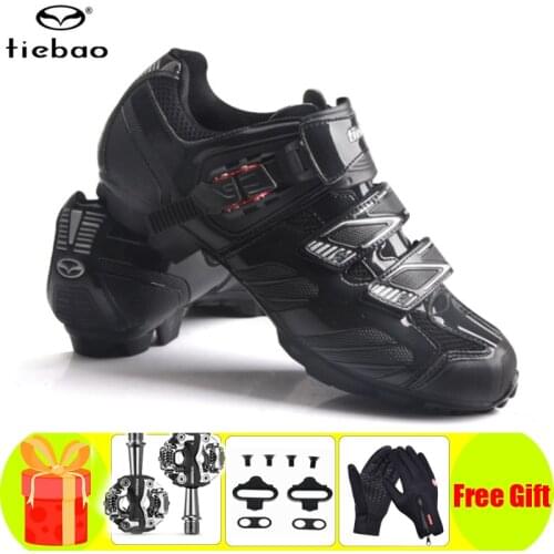Tiebao Cycling Shoes Sapatilha Ciclismo Mtb Men Mountain Bike Bicycle Sneakers Women Professional Self-locking Bicicleta