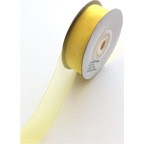Yellow Organized Ribbons 2cm