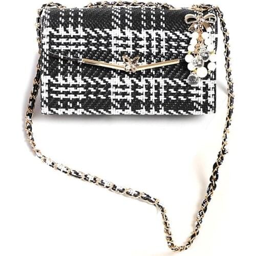 Women newest designer handbag phone purse female fashion pendant Printed chain shoulder messenger crossbody bag Cosmetic pouch