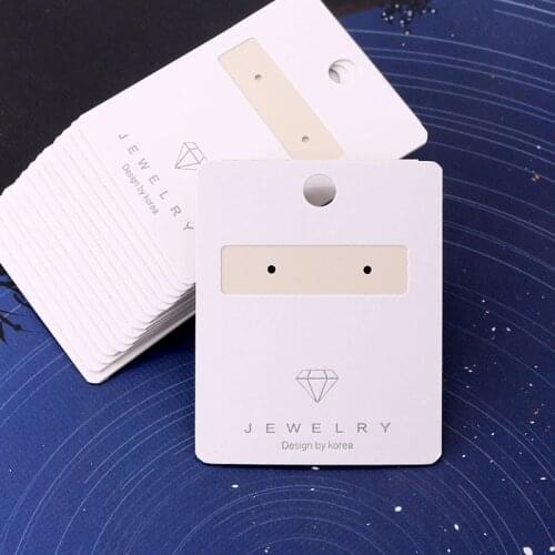 100pcs/lot New Fashion 4.4x5.5cm transparent pvc+paper Ear Hooks Earring Plastic Display Cards(EA-PVC002) yiwu Wholesale