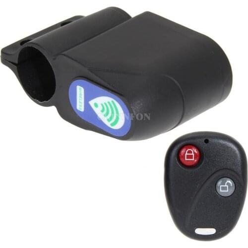 200Pcs/Lot 2018 Fashion Anti-theft Bike Lock Cycling Security Lock Wireless Remote Control Vibration Alarm Bicycle Alarm