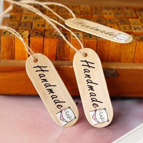 50pcs Cute Cat Paper Gift Tags Handmade Paper Label Tags DIY Crafts Clothing Garment Tags Wedding Favors Cookies Decorative Tag