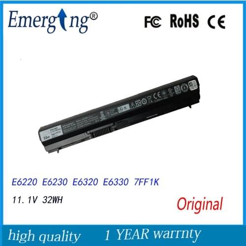 3cells 11.1V 32Wh Original New Laptop Battery for Dell Latitude E6120 E6220 E6230 E6320 E6330 E6320 XFR e6430s 7FF1K 09K6P