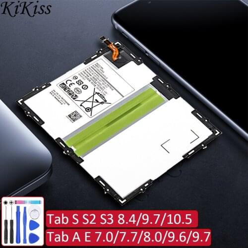 Battery For Samsung Galaxy Tab S S2 S3 8.4 9.7 10.5/A E 7.0 7.7 8.0 9.6 9.7 Edition SM T700 T705 T800 T801 T580 T585 T810 T815
