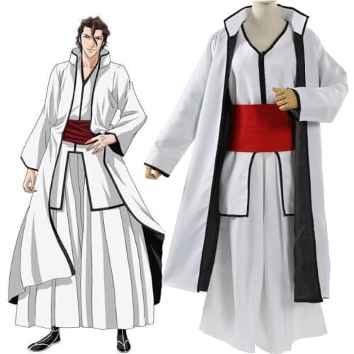 Anime Bleach Cosplay Costumes Aizen Sousuke Cosplay Costume Halloween Carnival Party Kimono Cosplay Costume