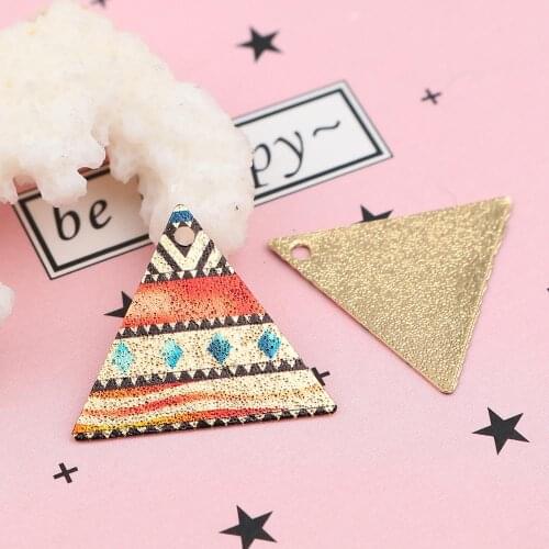 DoreenBeads Fashion Women Square Zinc Based Alloy Enamel Painting Charms Gold Color Black 22mm( 7/8") x 19mm( 6/8"), 10 PCs