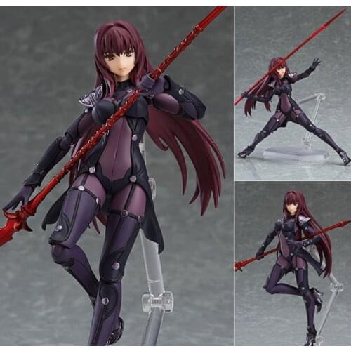 Figma 381 Anime Fate Grand Order Lancer Scathach PVC Action Figure Collection Model Toys 15cm