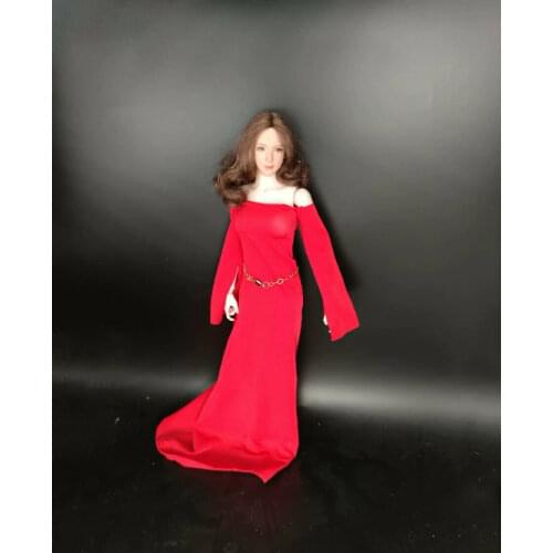 1/6 Scale Female Soldier Fashion Long Dress Model for 12" Action Figure Doll