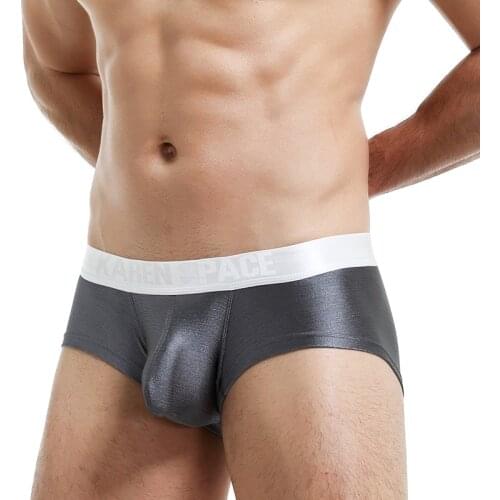 Sexy Underwear Men Boxer Cueca Male Panties Breathable fashion Boxer Homme Sexy Boxer Men U convex pouch silk trunk