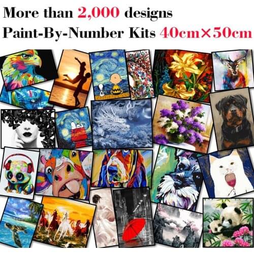 Mileelife Paintting By Numbers for Kids Adults DIY Beginner Oil Painting Kit Home Decoration