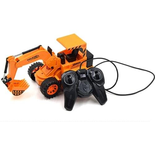 The new model The New Large Wire Electric Remote Control Car Toy Truck Excavator Model Present Environmental Ready-to-go