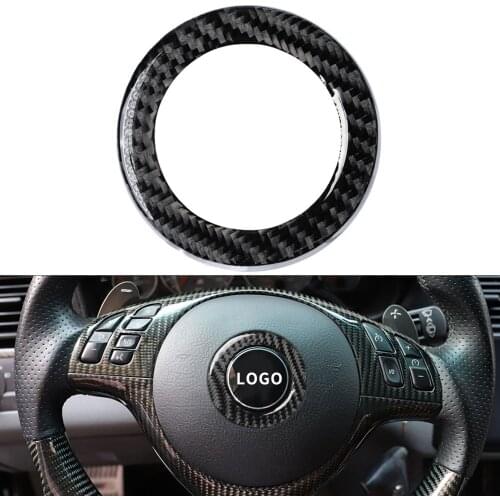 New Auto Steering Wheel Logo Caps Covers Decals For BMW 3 Series Steering Wheel LOGO Ring Central Control Cover Car Sticker