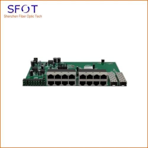 Reverse POE Switch board, 16 port 10/100M Reverse poe switch, with 2 gigabit sfp port, without Vlan