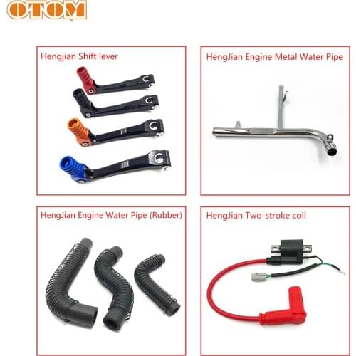 OTOM Motorcycle Gear Shift Lever Engine Hose Metal Water Pipe Ignition Coil For HENGJIAN HJ250H 2-stroke LONCIN MT250 YAMAHA