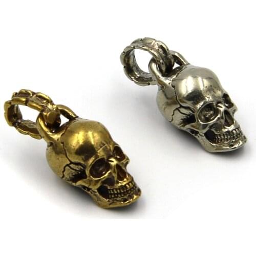Retro Keychain Skull Pendants Skull Ring Charm